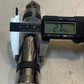 1 Motorcycle Flame Style Foot Peg 5-5/8" Long 28mm Diameter 9mm Hole