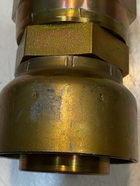 Parker 10643 | 32 | Crimp Style Hydraulic Hose Fitting 4-5/8" H 61mm Thread