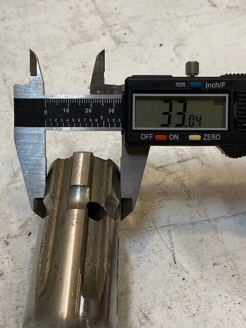 Pinion Shaft 10-5/8" Long 6-Spline 33mm End 54mm OD