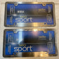 2 Qty of Cruiser License Plate Frames Neo Sport Brushed Nickel 15190 (2 Qty)