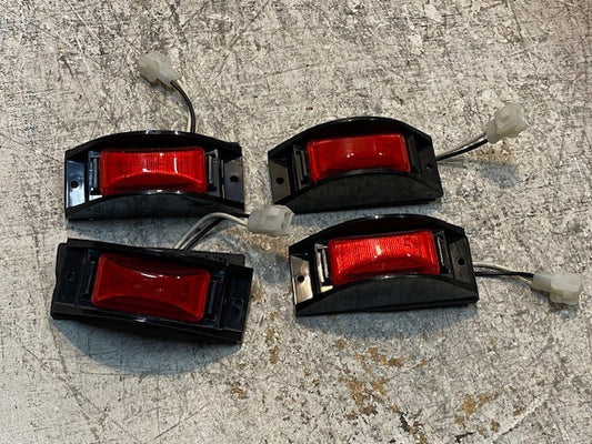 4 Quantity of LED Red Marker Lamps 4-1/4" L 1-5/8" W 1-1/2" H (4 Quantity)