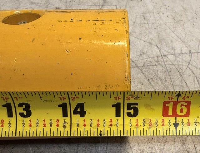 Yellow Painted Hydraulic Cylinder Barrel 15-1/8 In Length 3 In Wide Heavy Duty