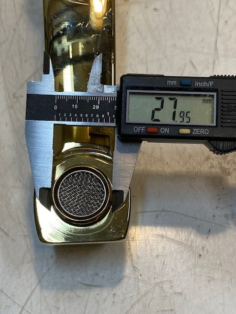 Kohler Gold Tub Faucet 9" Long 3-1/2" Tall 30mm Bore