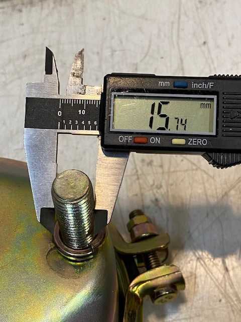 SORL Air Brake Chamber 10-1/2" Long Shaft 16mm Thread 16mm Bolt Thread