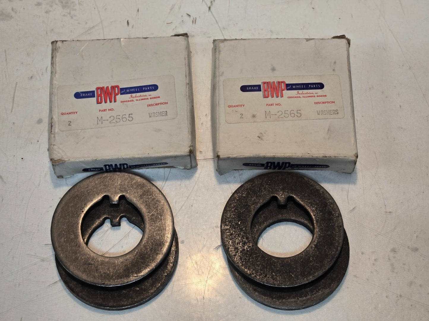 4 Quantity of BWP M-2565 Axle Thrust Washers 1-3/4" ID 3-1/2" OD (4 Qty)