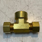 4 Qty of Ecolab Compression Tee Fittings TEE BR 5/8 x 1/8 FNPT BRS PK (4 Qty)