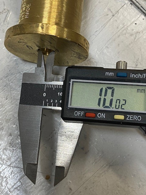 Brass Fire Hose Rack Nozzle No Thread Connection 55mm Top OD 10mm ID 49mm Bottom