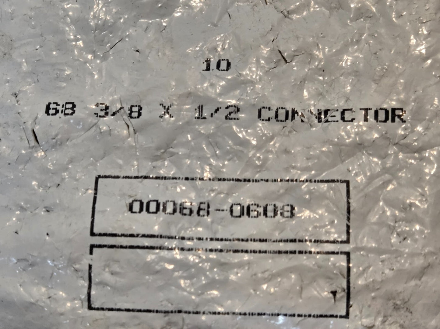 10 Quantity of 3/8" Compression x 1/2" MPT Fittings 00068-0608 (10 Quantity)