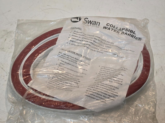 Swan Corporation Collapsible Water Barrier | 1"x1"x67" | Shower Floor Barrier