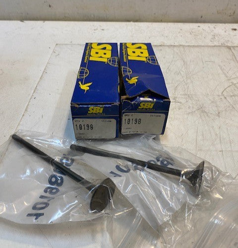 2 Quantity of SBI Engine Exhaust Valves 10198 Pack of 2 (4 Pieces Total)
