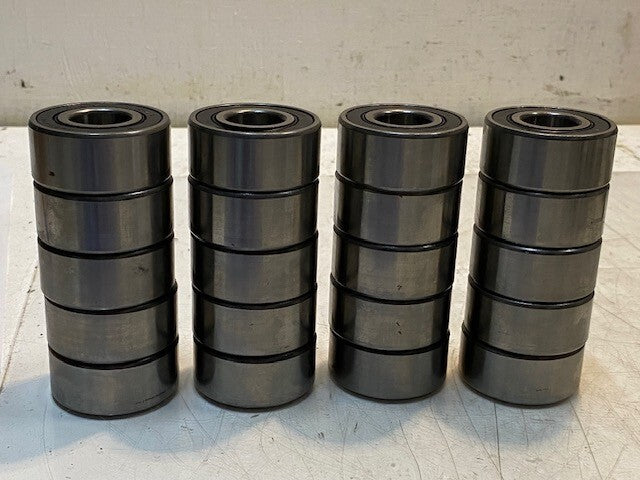 20 Quantity of PEER W6204RS Bearings 47mm OD 20mm Bore 21mm Thick (20 Quantity)