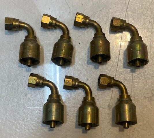7 Quantity of Parker 1394344 Hydraulic Coupling Adapter Fittings (7 Quantity)