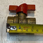 15 Quantity of Jomar Gas Ball Valves FIG-T205R 1/2" Red T-Handle (15 Quantity)