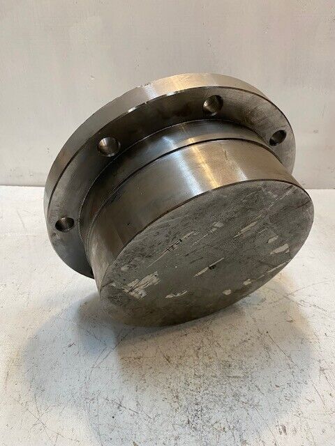 Solid Metal Pipe End Cap 12-1/2" Dia With 8 Bolt Holes 19mm 4-3/4" Height