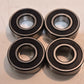4 Quantity of ZZ Ball Bearings 6204-RS | 47 mm OD 20 mm Bore 14 mm Thick (4 Qty)