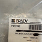 Brady Y917292 White & Clear Labels 1.5"x4" 1,000 Stickers