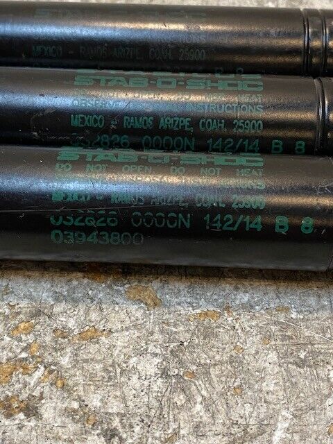 3 Quantity of Stabilus Stab-O-Shocs 032826 0000N 142/14 B8 03943800 (3 Qty)