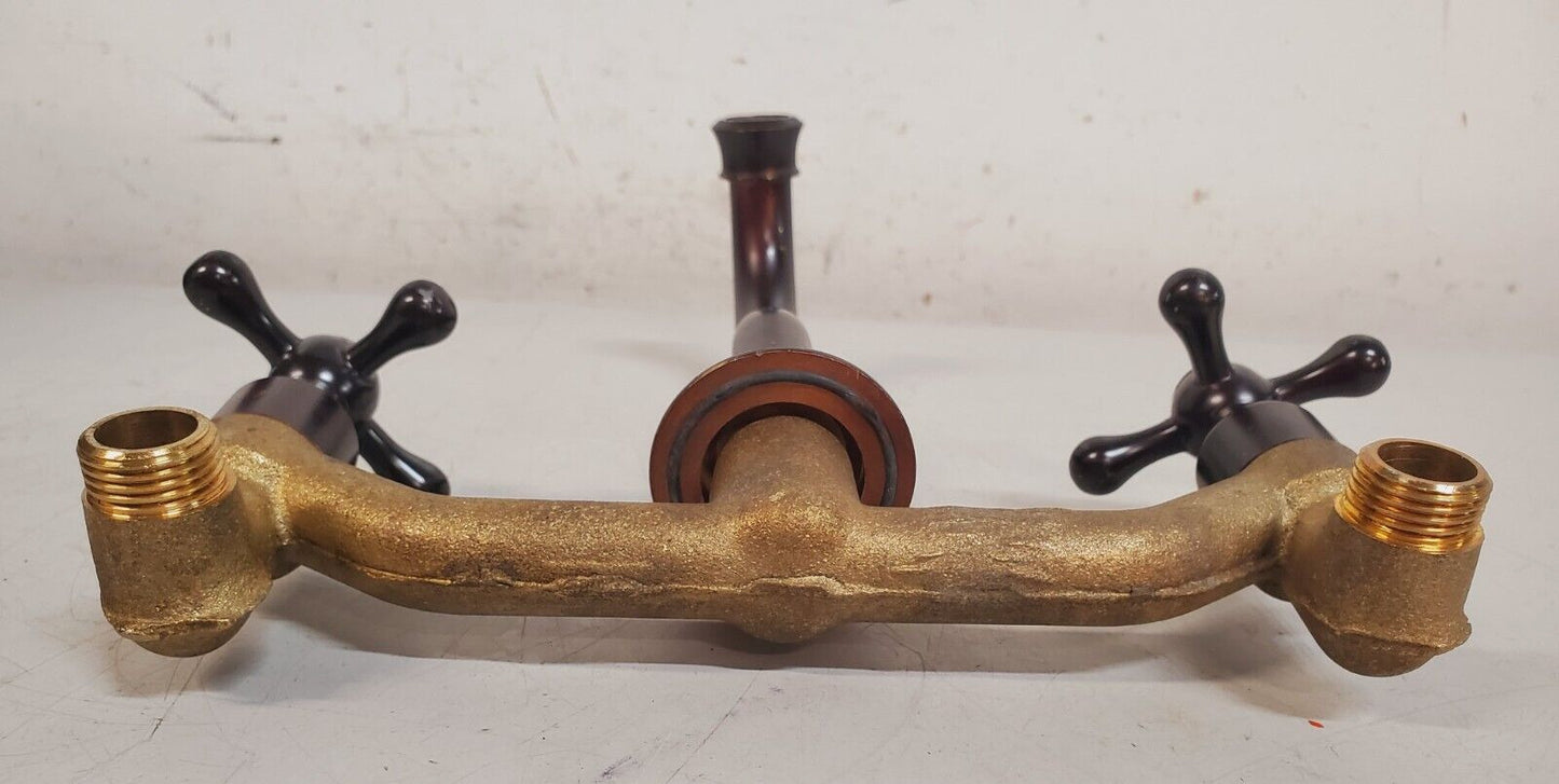 Antique Wall Brass Faucet 360° Swivel Spout Bathroom