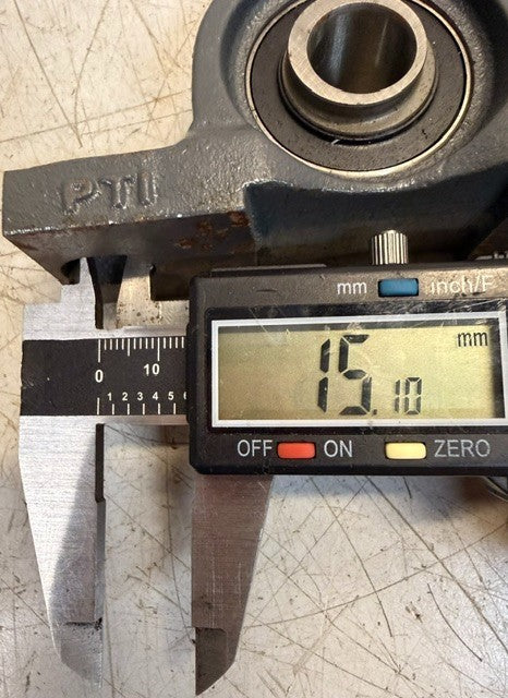 PT International Mounted Pillow Block Bearing RAK203-10A-40 Cast Iron Housing
