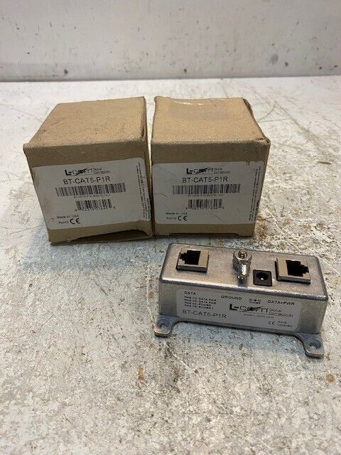 2 Quantity of L-Com BT-CAT5-P1R Reverse Polarity Passive Injectors (2 Quantity)