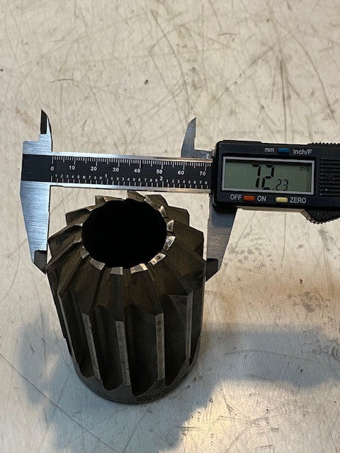 National Detroit Shell Reamer 2-7/8-S Spiral Flute 14-Teeth 37mm ID 72mm OD