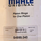 Mahle Piston Ring Set S4999.040