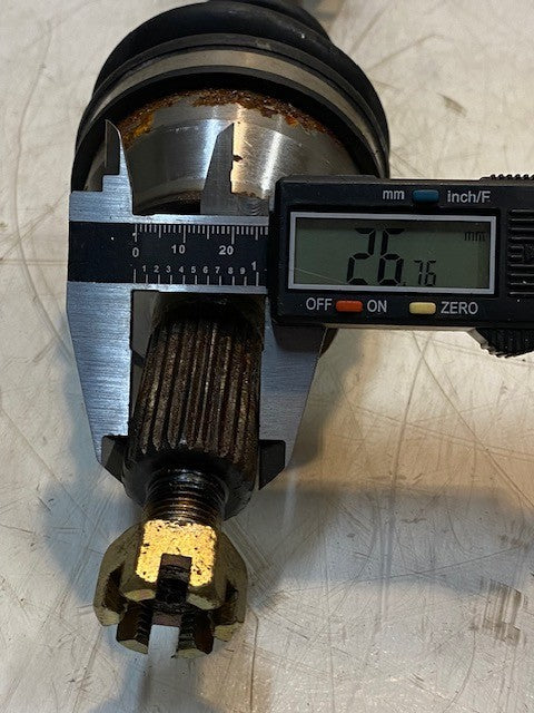 CV Axle Assembly STC-14670-090804 | 18" Long 20mm ID 25mm Shaft 27mm Thread