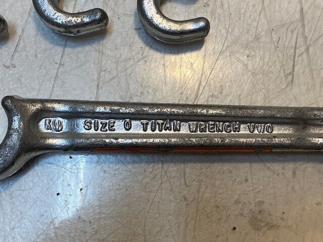4 Quantity of Gearench Size 0 Titan Wrenches VW0 8" Long (4 Quantity)