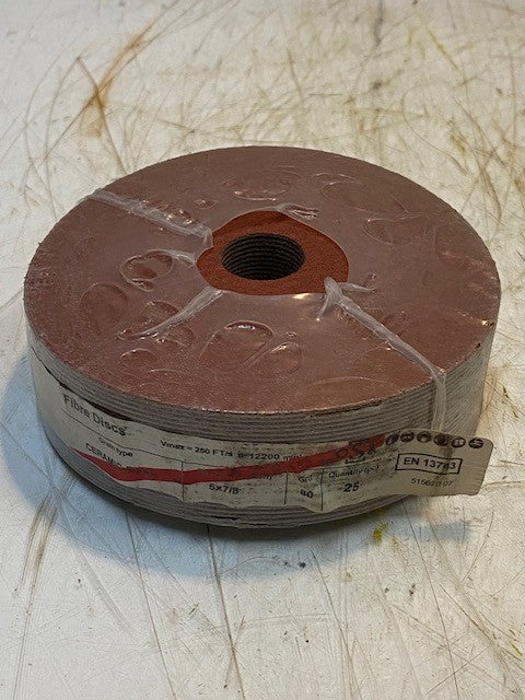 25-Pack of Fibre Discs EN13743 Ceramic Plus Grain 5x7/8 | 80 Grit | 51567007
