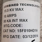 Cooper Combined Technologies Fuse 15F010HD1A | 10A | 15.5KV MAX | 50KA INT MAX