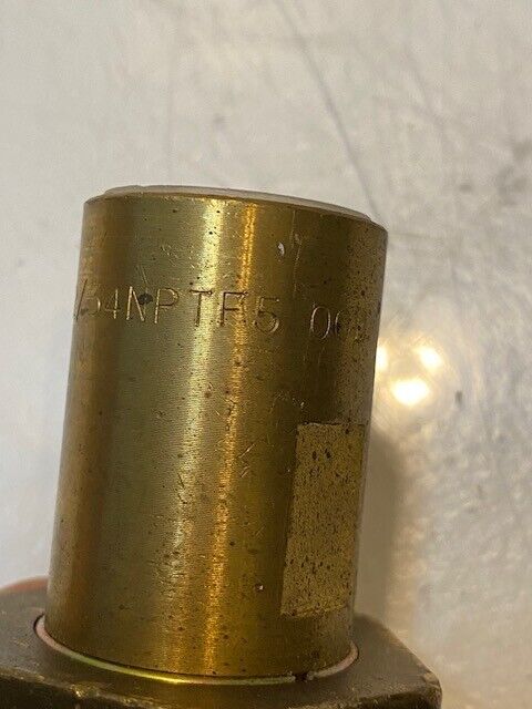 Faster FB 12/34 NPT F5 Hydraulic Socket Brass Flat Valve 3/4 in NPT
