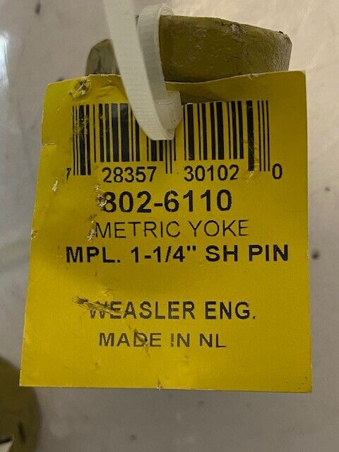 3 Quantity of Weasler Metric Yoke 802-6110 MPL 1-1/4" SH PIN (3 Quantity)