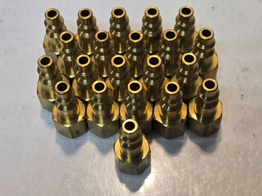 21 Quantity of Foster 11-3B 1/4" Male Quick Connect Couplers 1/4" FPT (21 Qty)