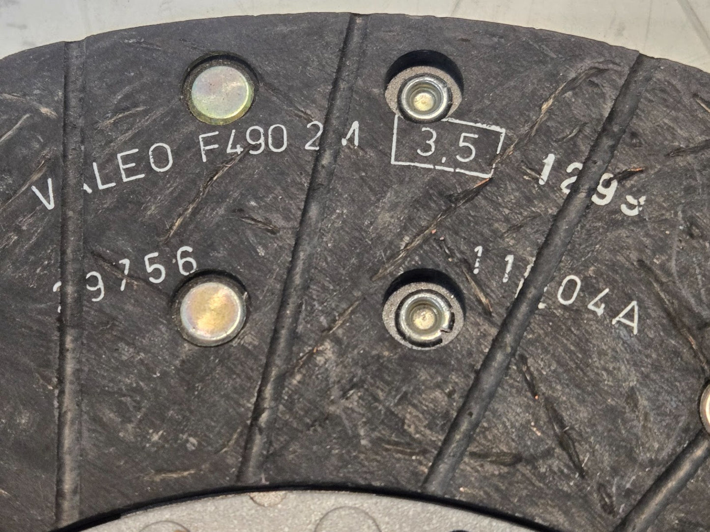 Valeo Clutch Friction Plate F490 2M | 3.50 11.04A 10.4A | 11.75" OD 10 Spline
