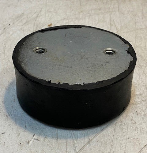 Rubber Buffer 2-Hole 4" OD 1-1/2" Thick 7mm Holes 2x60mm Bolt Pattern