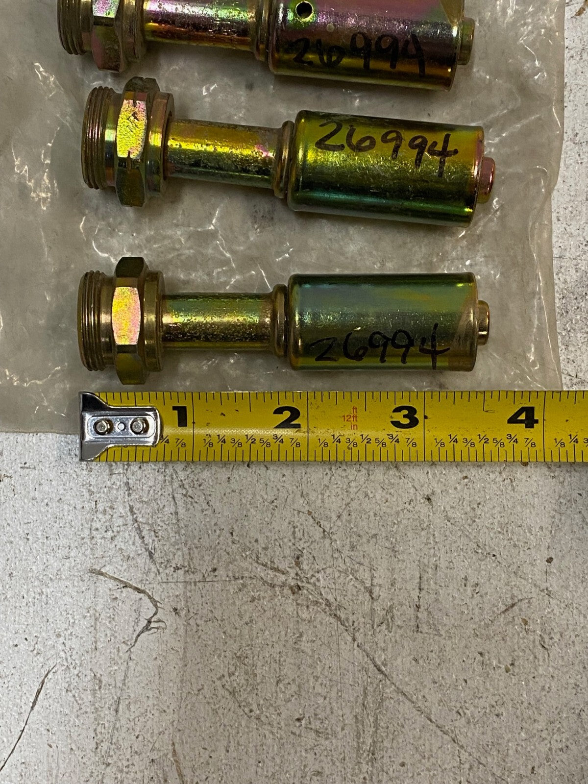 3 Qty of 7x1816 26994 Straight Couplings for CAT (3 Quantity)