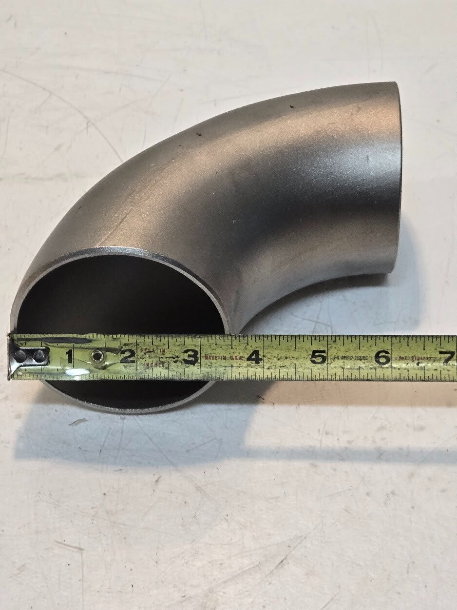 2 Quantity of 90 Degree 3" Sch 10S Pipe Fittings | WP-W316/316L | SA-403 (2 Qty)