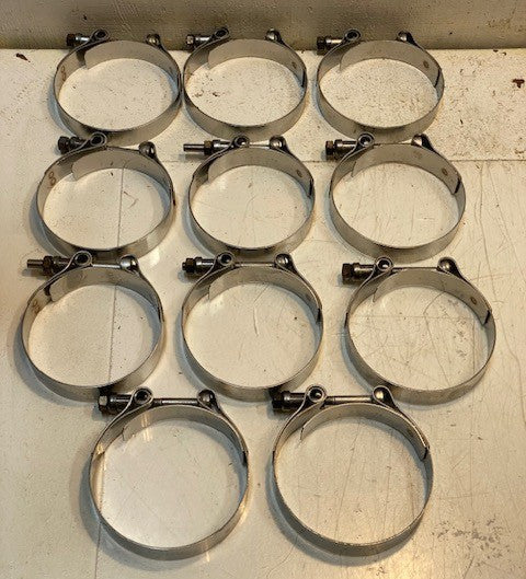 11 Qty of R.G.Ray 2405-64 T-Hose V-Band Clamps C-701-72 | 7/8" Thick (11 Qty)