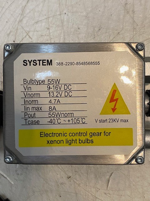 Electronic Control Gear for Xenon Light Bulbs 388-2290-8548568555 | TB-2-12U-55W
