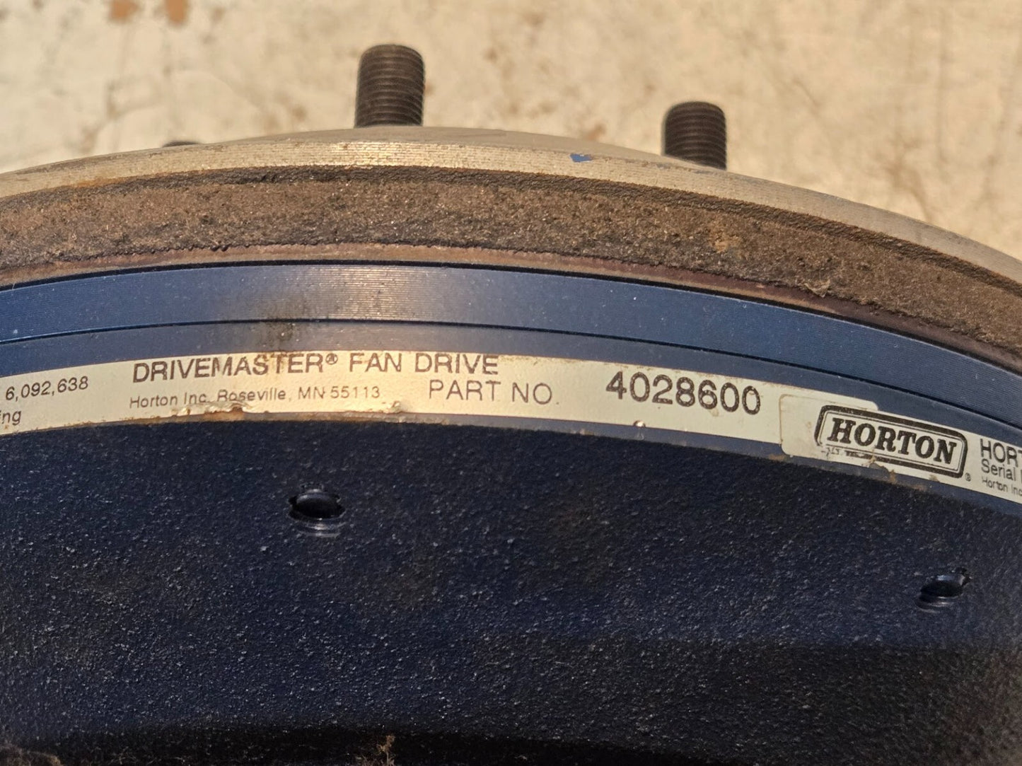 Horton Drivemaster Fan Drive 4028600 LH Center Thread S4586318 | 601702 WF1 6D13