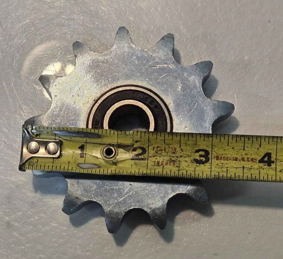 2 Quantity of Sprockets 6013-58 | 13 Tooth 5/8" Bore 82672RS 5/8 Bearing (2 Qty)