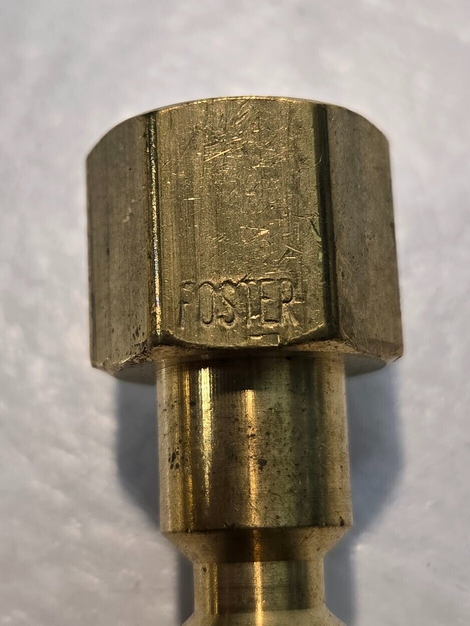 21 Quantity of Foster 11-3B 1/4" Male Quick Connect Couplers 1/4" FPT (21 Qty)