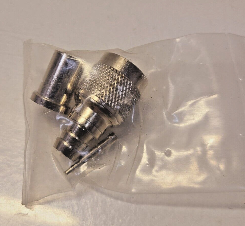 10 Quantity of AIM Electronics Coaxial Male Crimp Connectors 26-8005 (10 Qty)