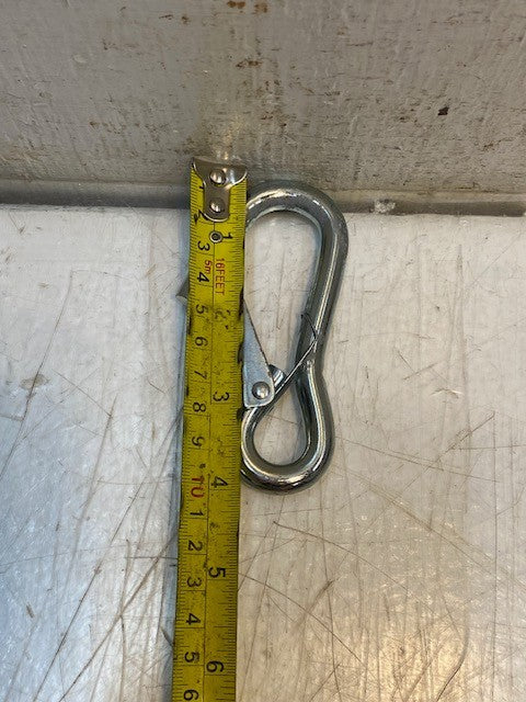 Bag of 50 Heavy Duty Steel 4-Inch Utility Safety Snap Hooks Made in Taiwan