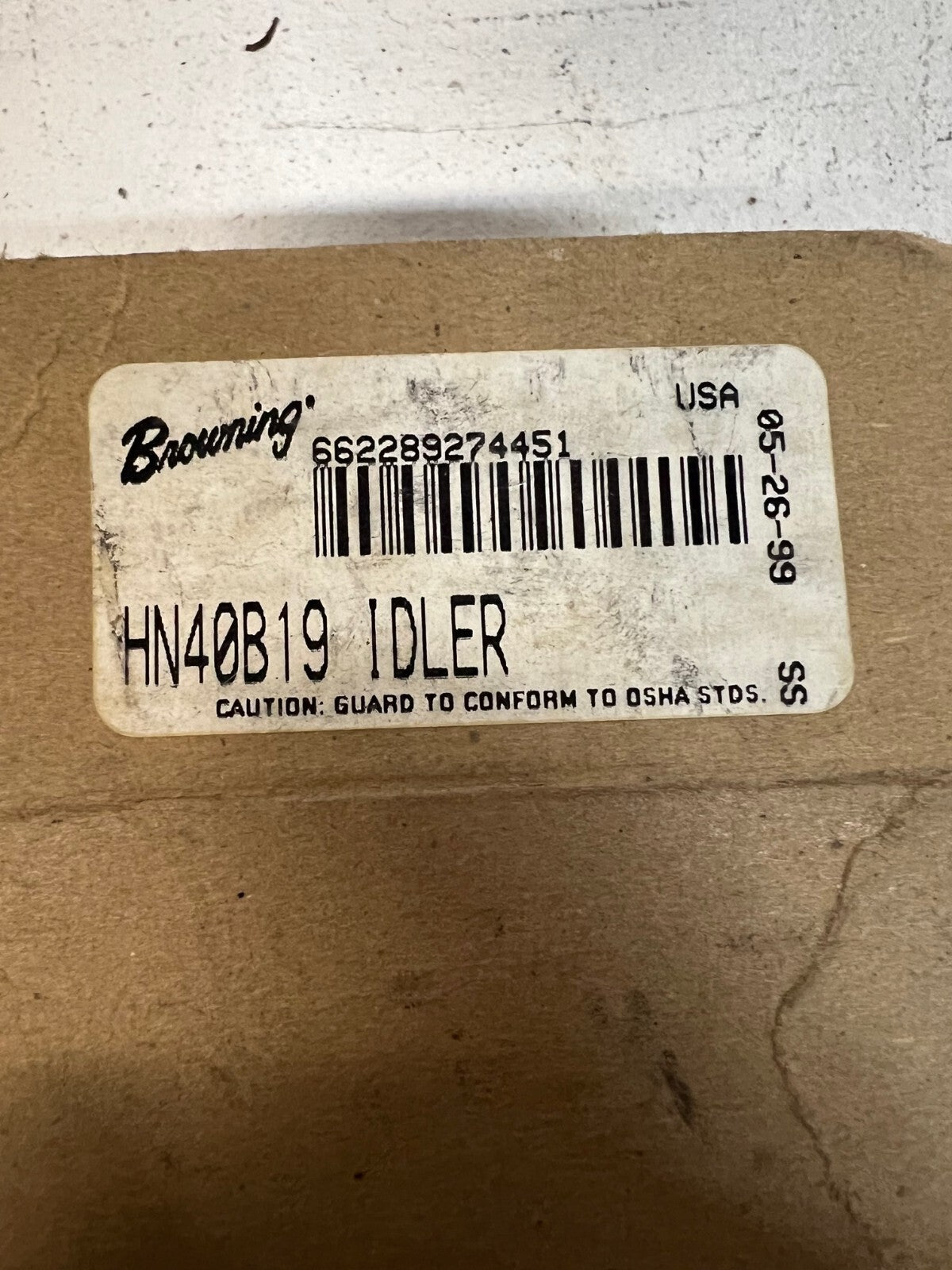 Browning HN40B19IDLER Chain Idler Sprocket