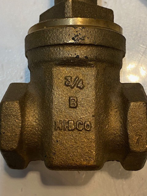 NIBCO 3/4" BRONZE GATE VALVE T-131 | 150 SWP 300 WOG 2A727A