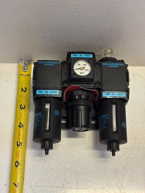 Wilkerson Air Pressure Regulator | F08-02-SK00 | R08-02-F0G0 | L06-02-LK00