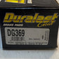 Duralast DG369 Gold Semi-Metallic Brake Pad Set of 4