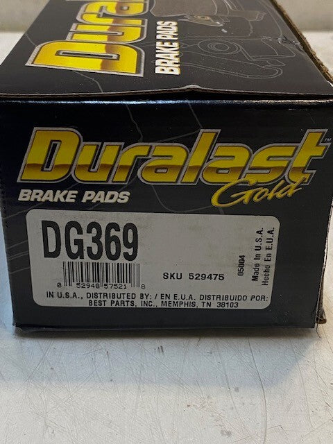 Duralast DG369 Gold Semi-Metallic Brake Pad Set of 4