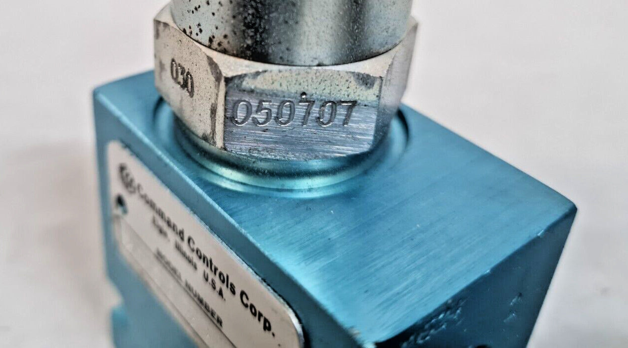 Command Control Corp Pressure Relief Valve POCX-10-N-2PA-2P-030 | 050707